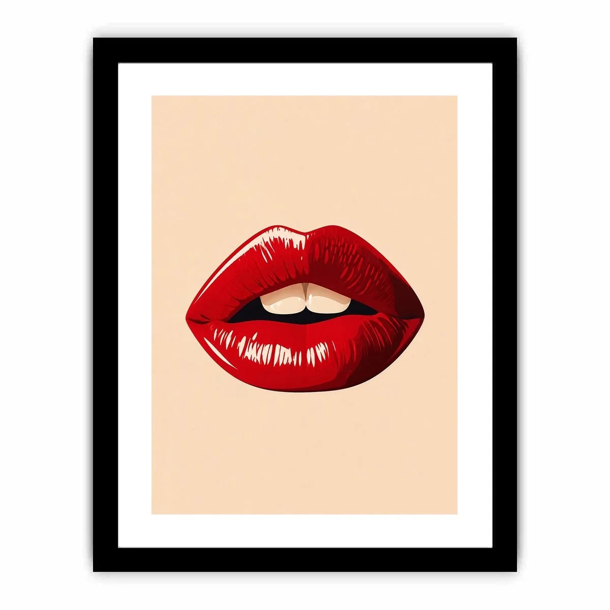 Kiss Me Lips Canvas Print