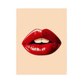 Kiss Me Lips Canvas Print