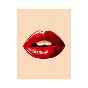 Kiss Me Lips Canvas Print