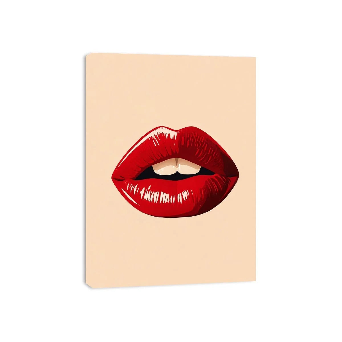 Kiss Me Lips Canvas Print