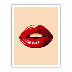 Kiss Me Lips Canvas Print