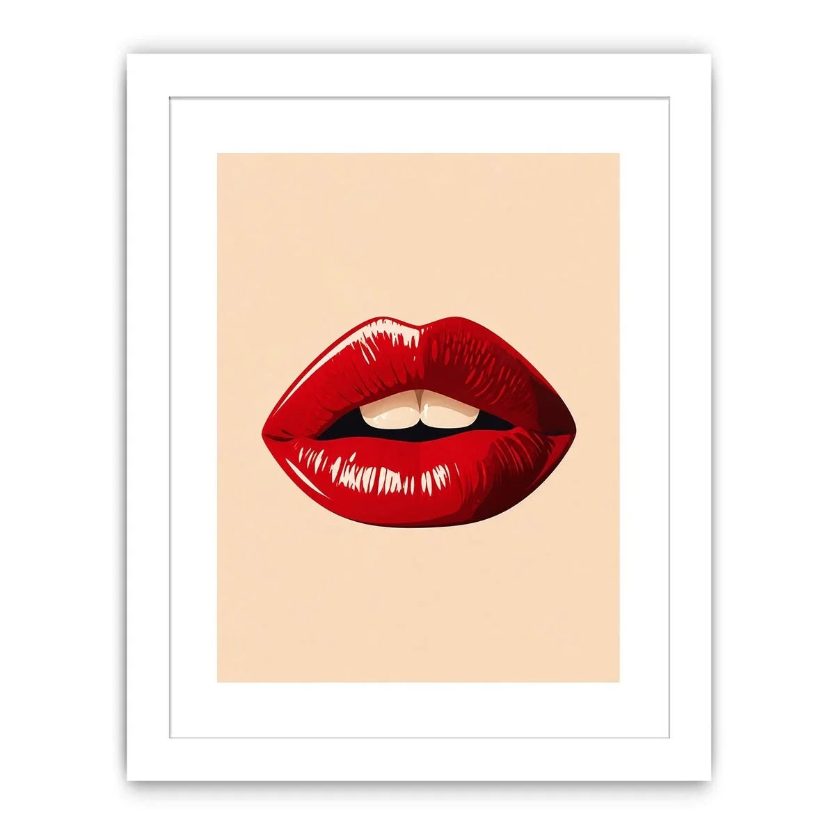 Kiss Me Lips Canvas Print