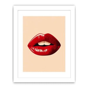 Kiss Me Lips Canvas Print