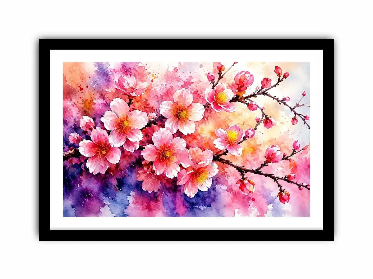 Pink Cherry Blossoms Canvas Print