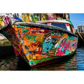 Boat Graffiti Canvas Print