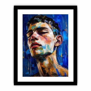 Serene intensity in modern portrait