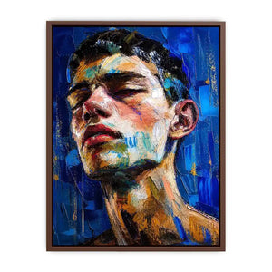 Serene intensity in modern portrait