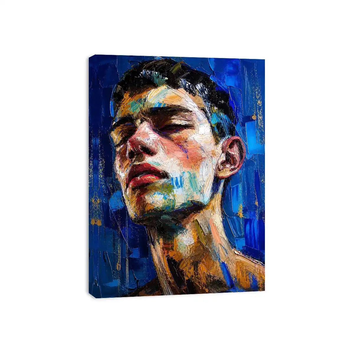 Serene intensity in modern portrait