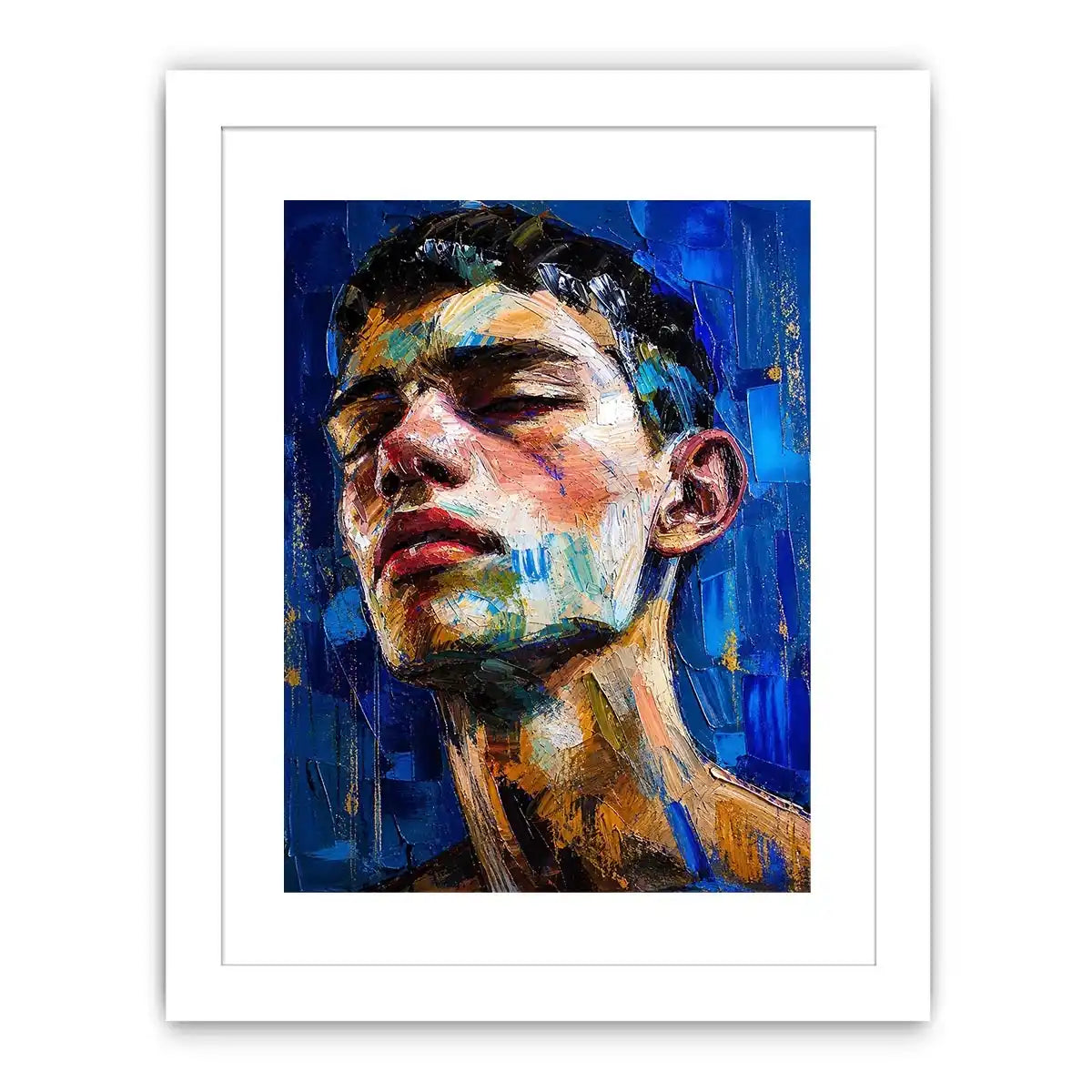 Serene intensity in modern portrait