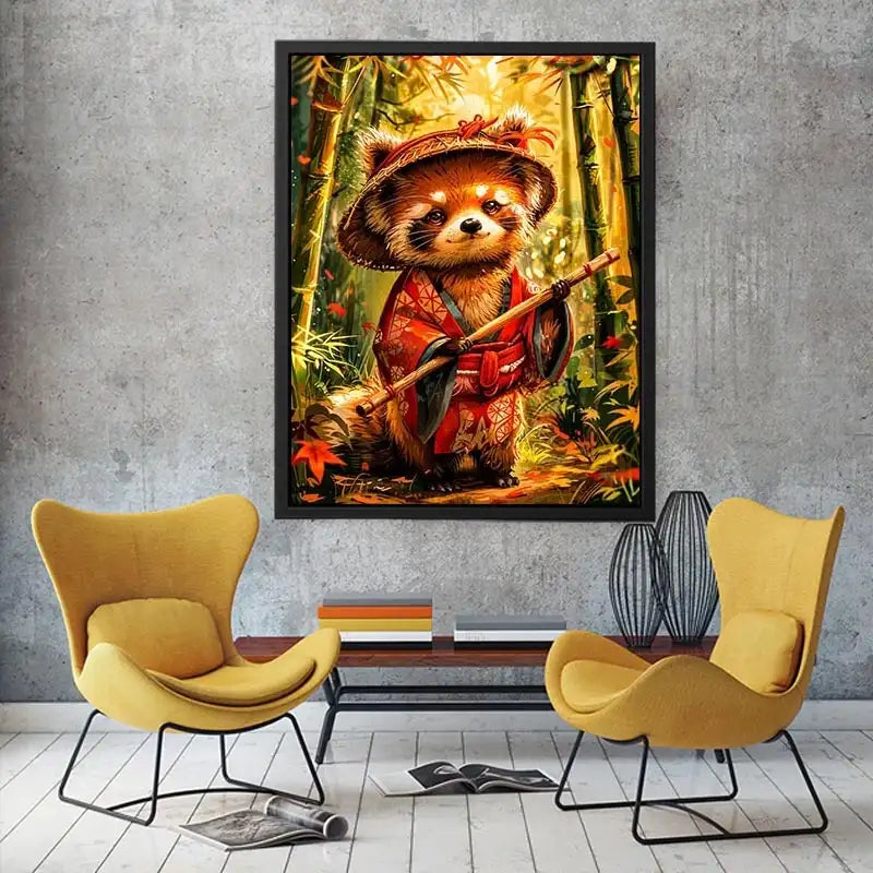 Tanuki Dog Canvas Print