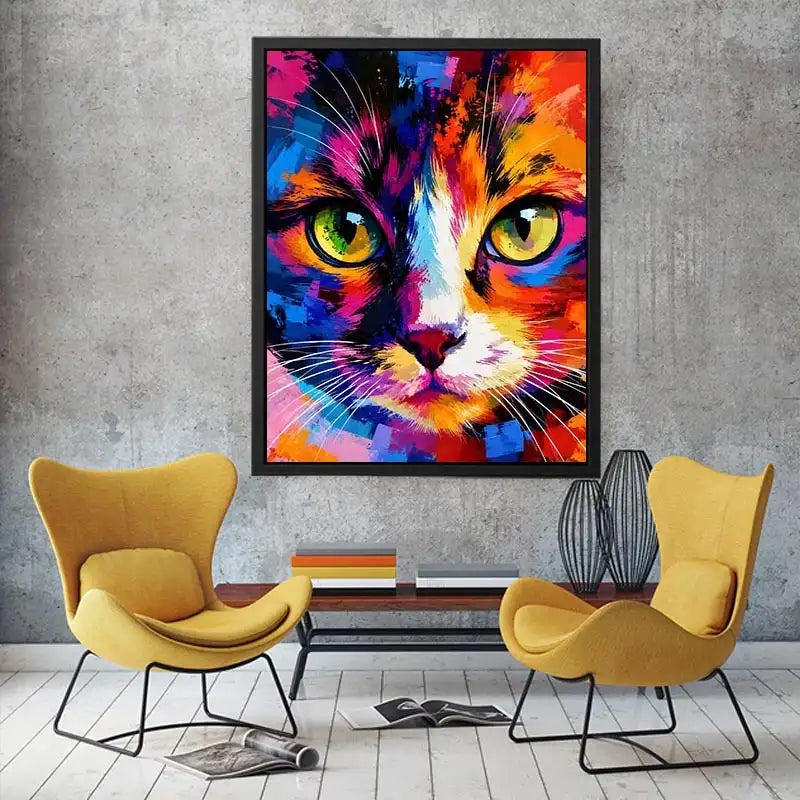 Cat Pop Art Canvas Print