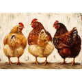 Three Hens Canvas Print