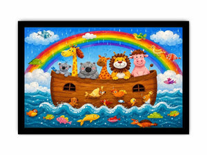 Animal On Board kids nursery Canvas Print