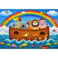 Animal On Board kids nursery Canvas Print