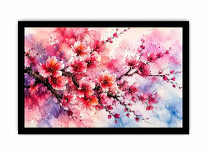 Pink Cherry Blossoms Canvas Print