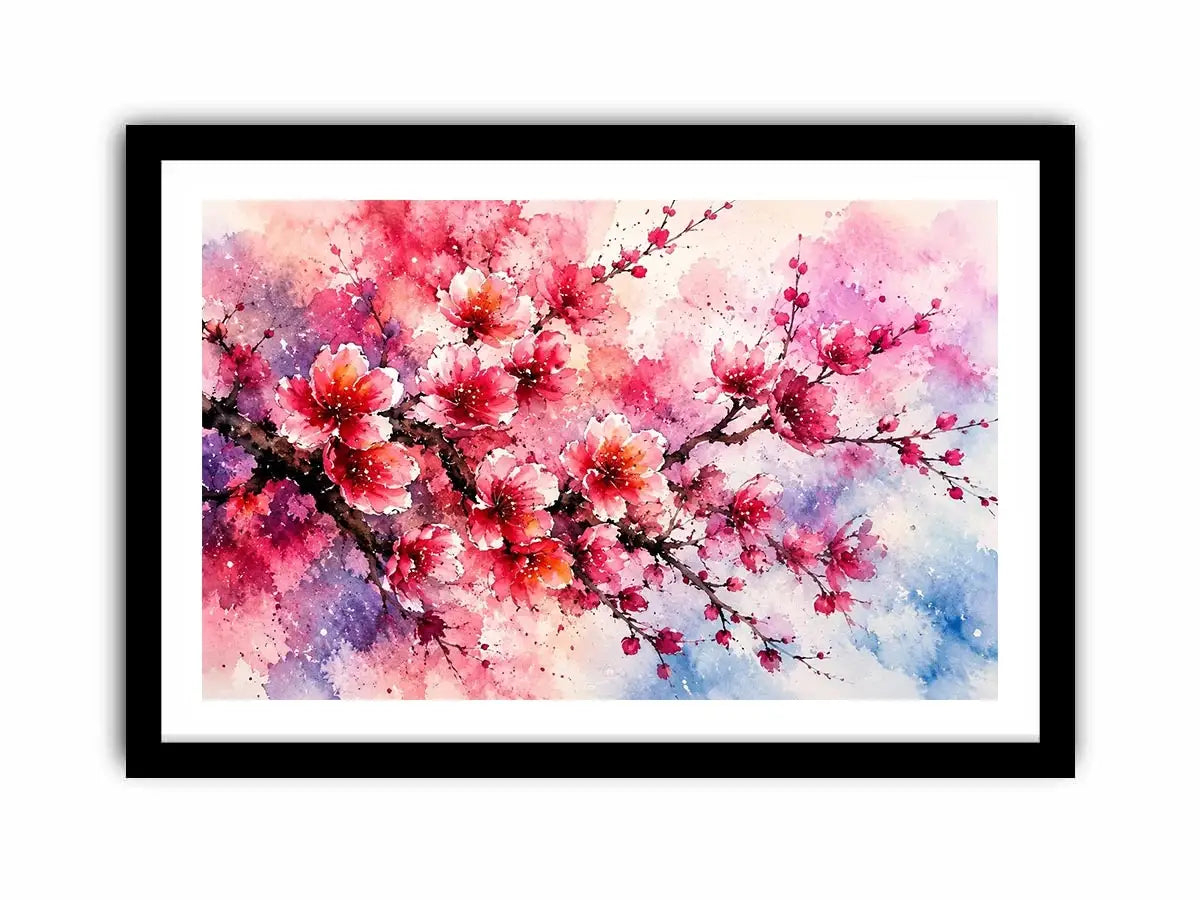Pink Cherry Blossoms Canvas Print