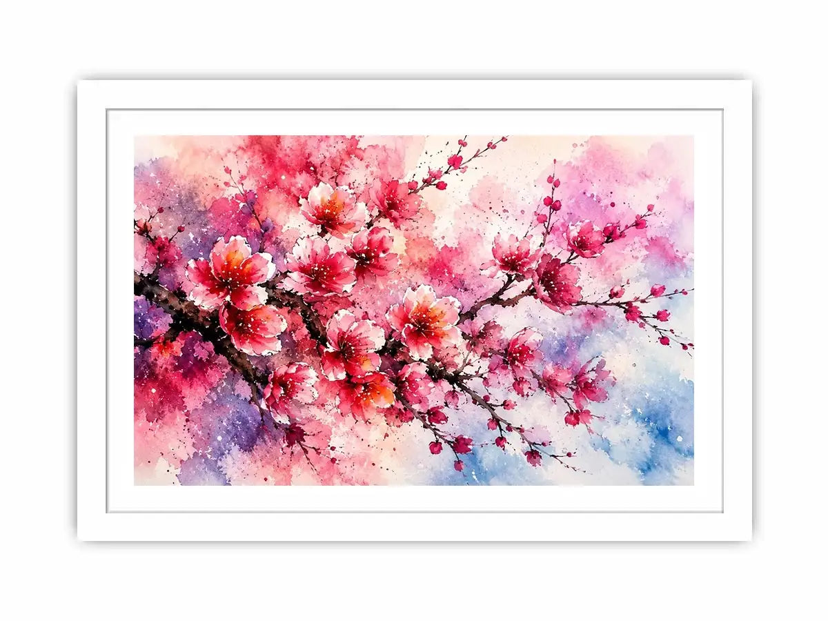 Pink Cherry Blossoms Canvas Print