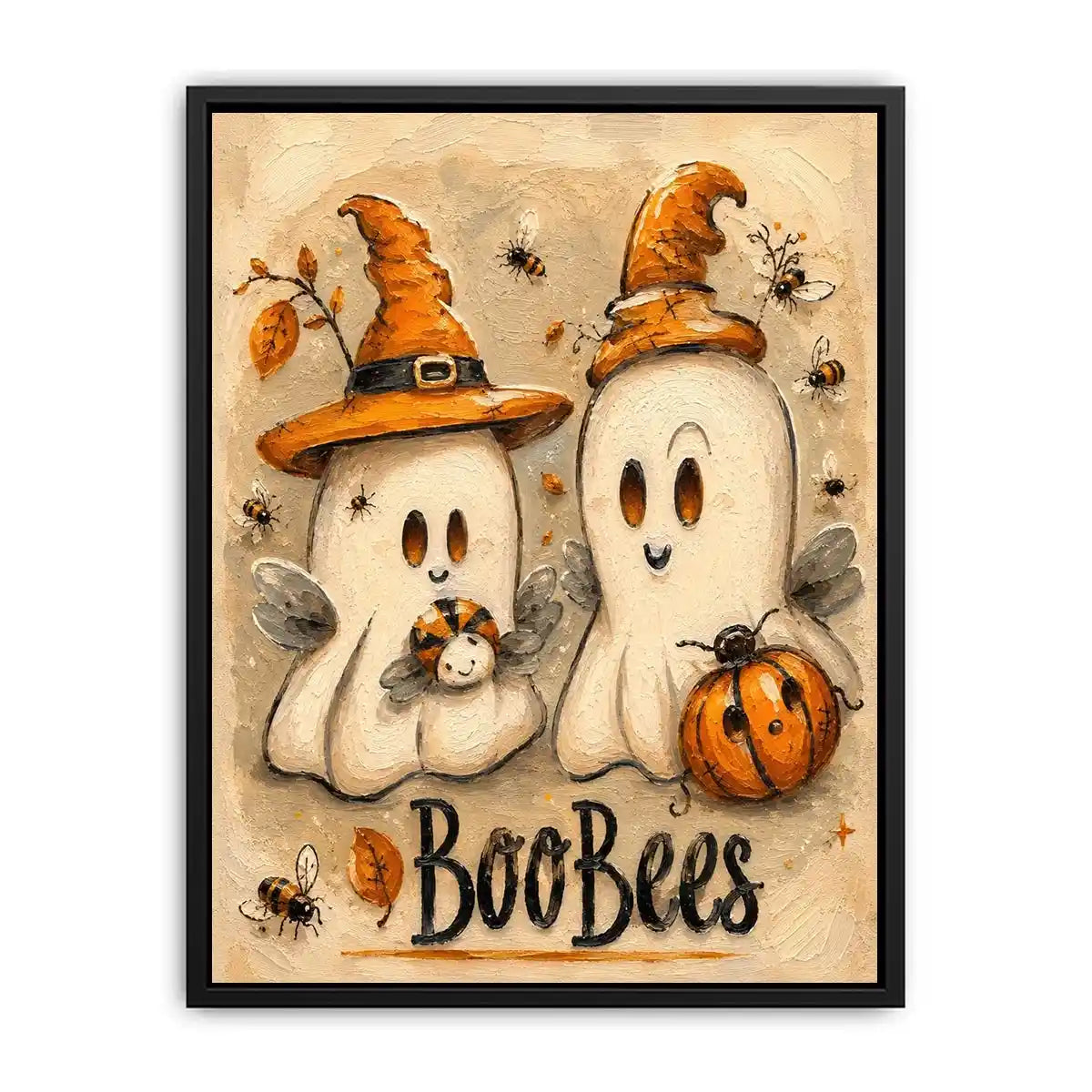 Cartoon Ghosts Canvas Print