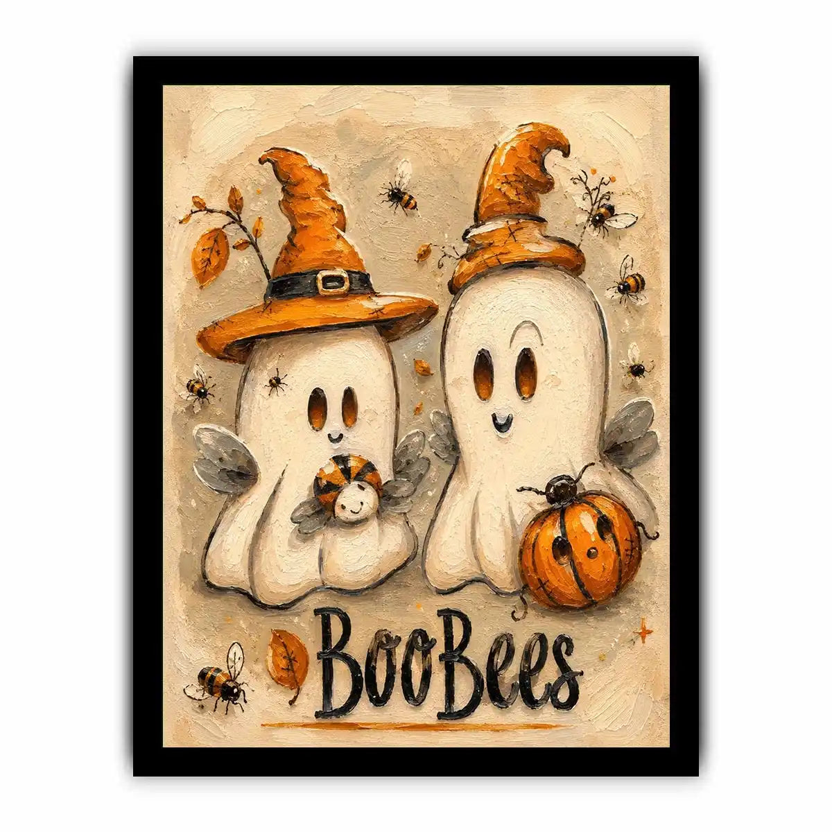 Cartoon Ghosts Canvas Print