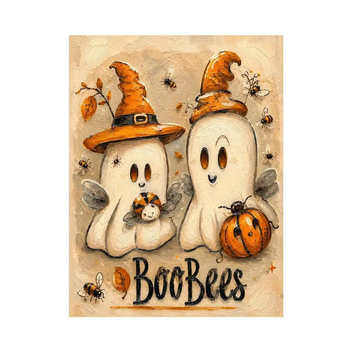 Cartoon Ghosts Canvas Print