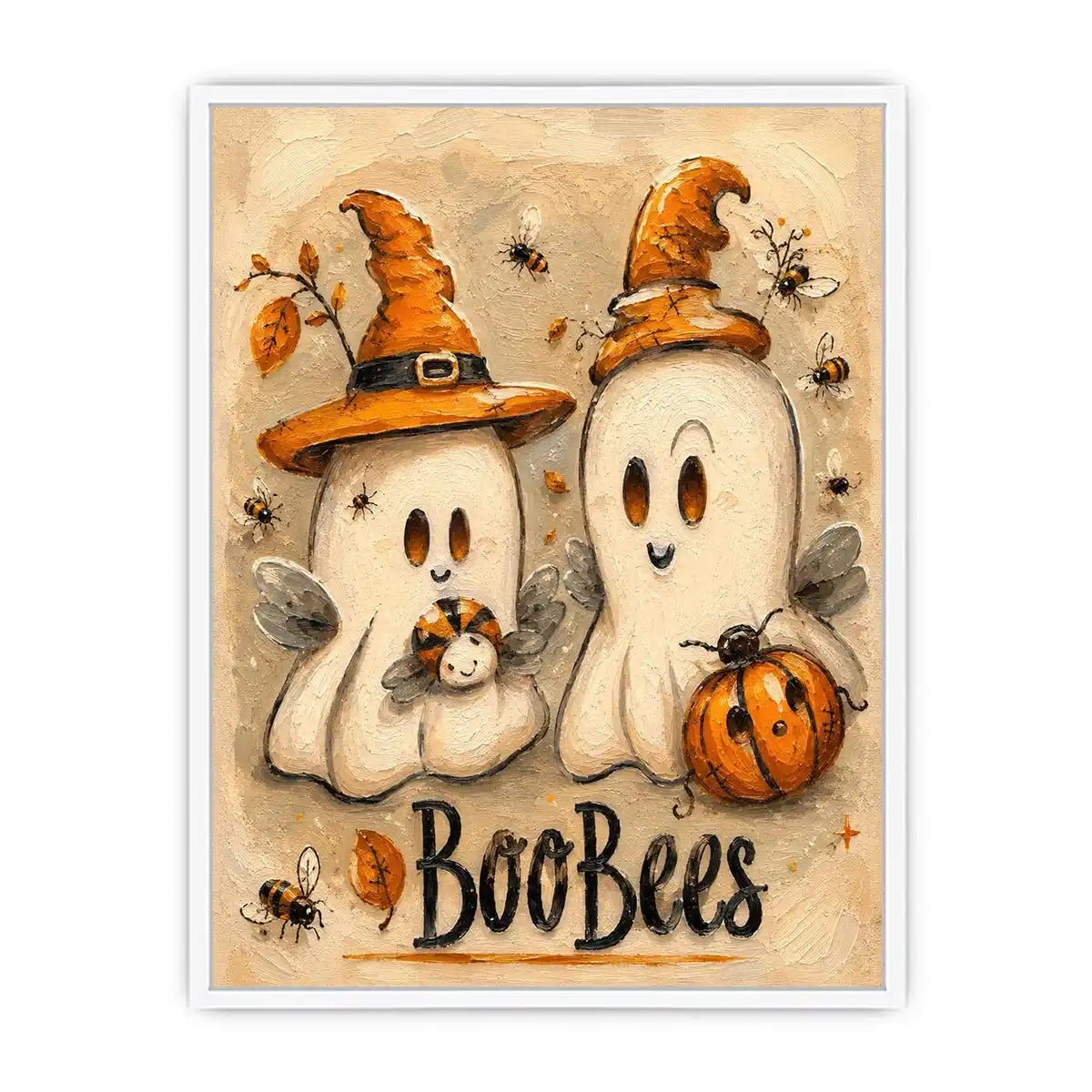 Cartoon Ghosts Canvas Print