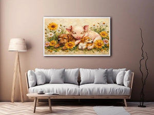 Cute Closeup Canvas Print