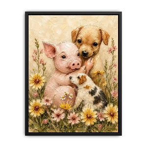 Beaggle Puppy Canvas Print