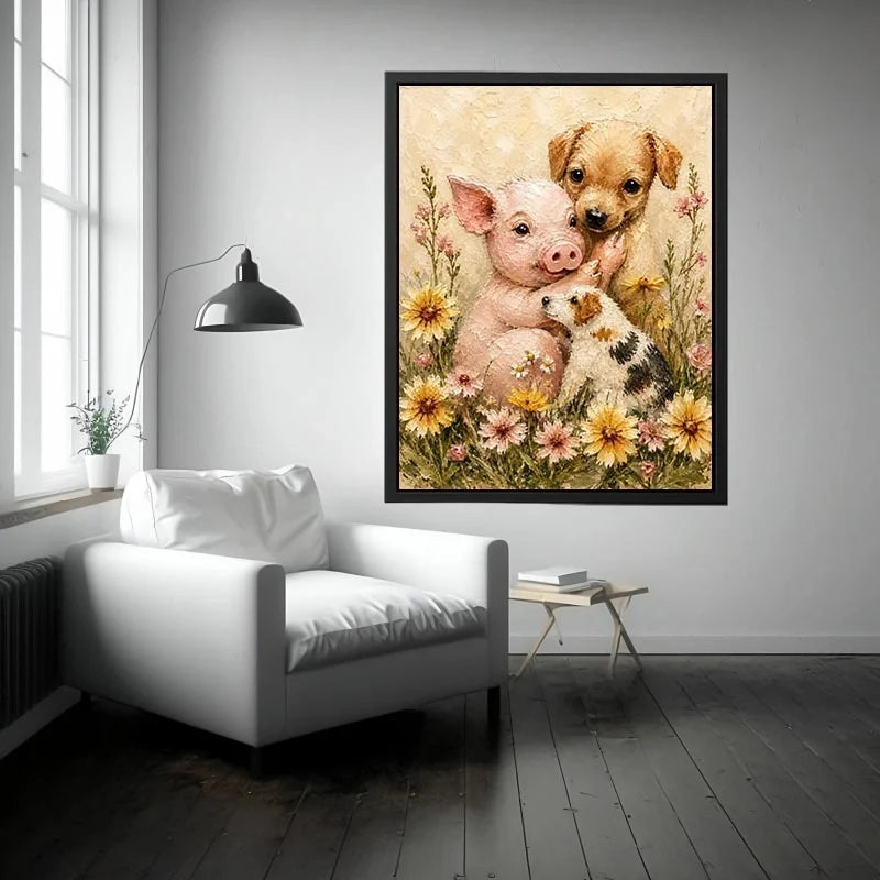 Beaggle Puppy Canvas Print