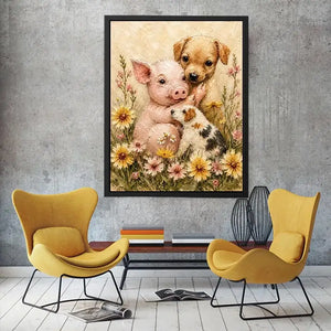 Beaggle Puppy Canvas Print