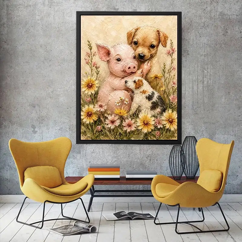 Beaggle Puppy Canvas Print