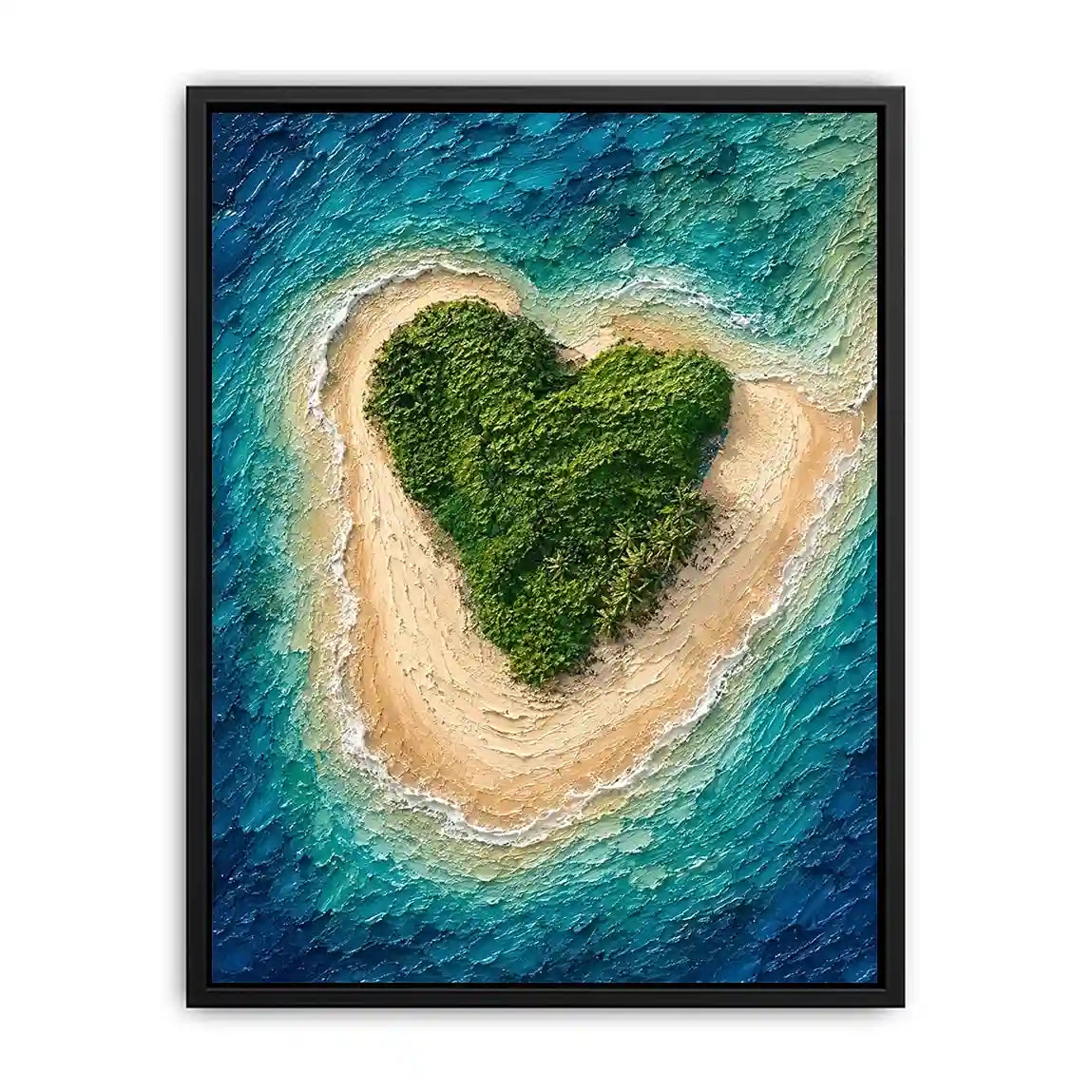 Heart Island Canvas Print