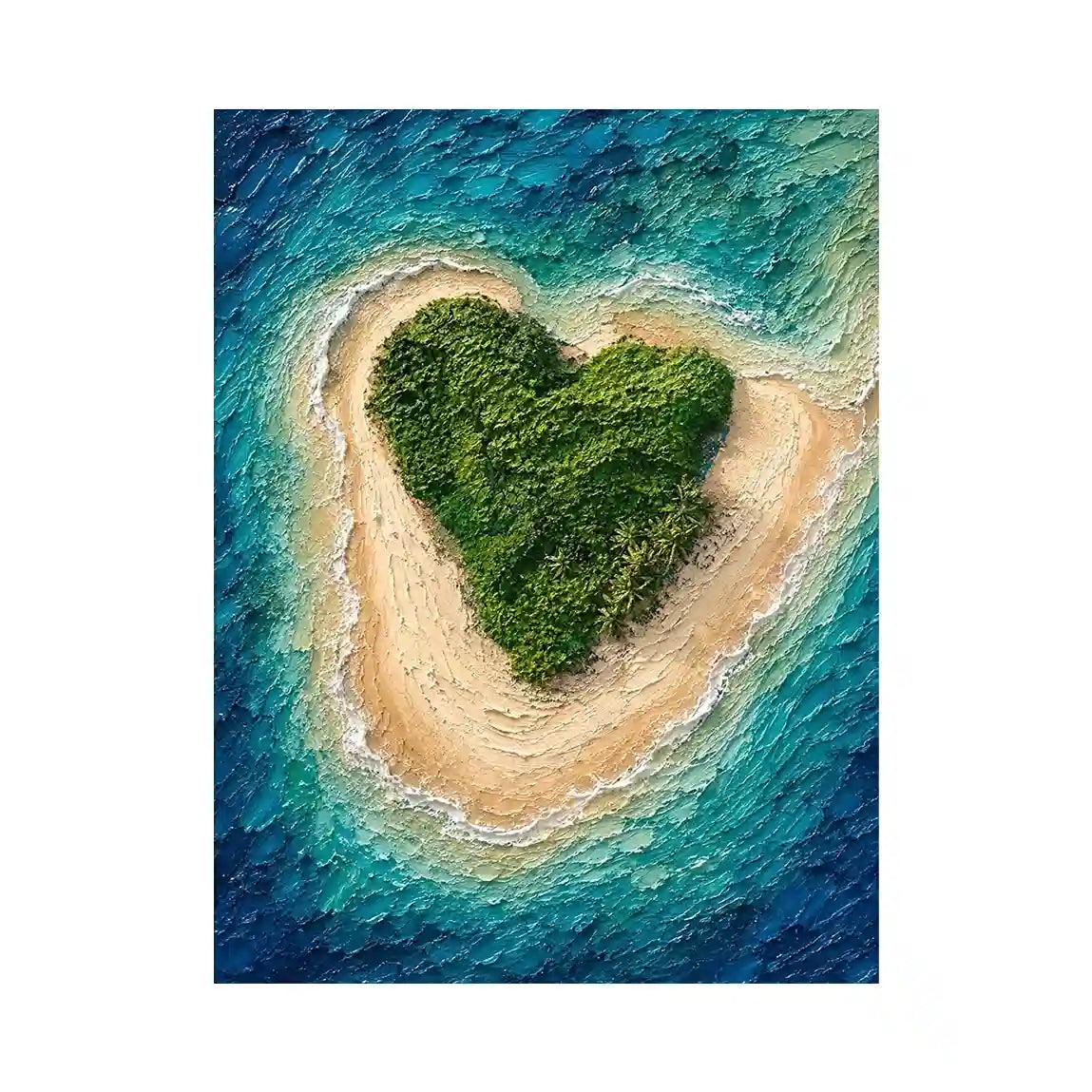 Heart Island Canvas Print