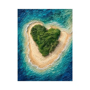 Heart Island Canvas Print
