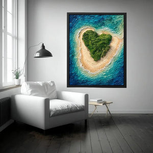 Heart Island Canvas Print