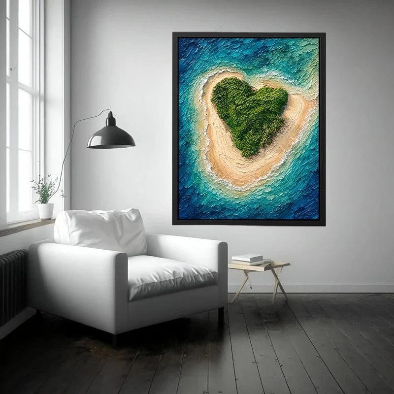 Heart Island Canvas Print