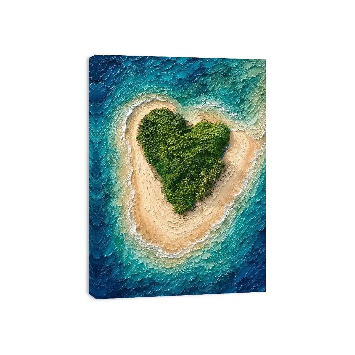 Heart Island Canvas Print