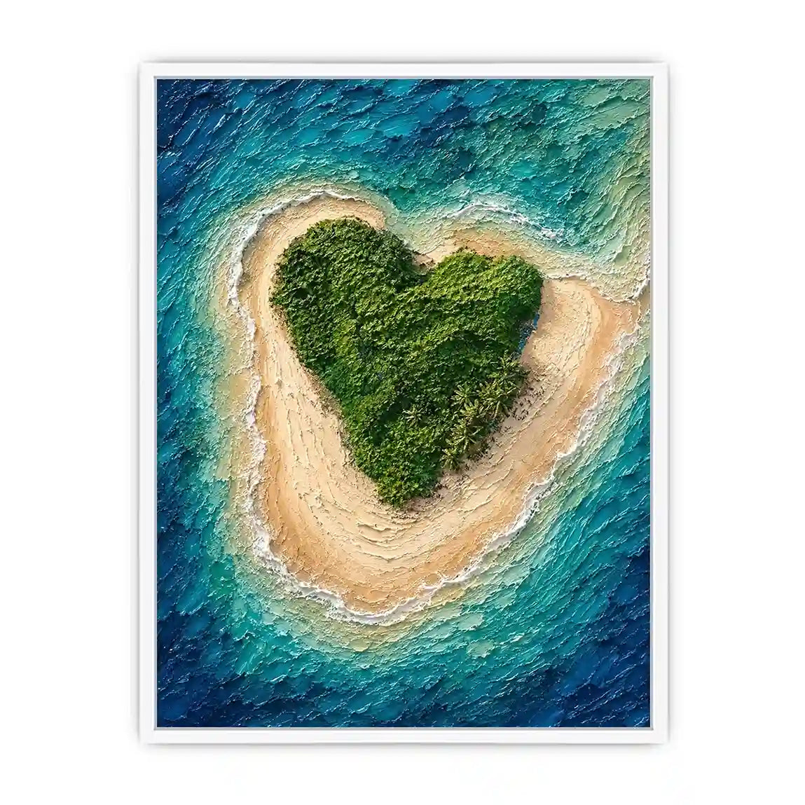 Heart Island Canvas Print