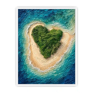 Heart Island Canvas Print