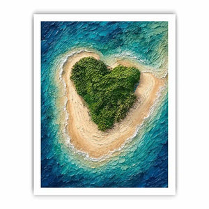 Heart Island Canvas Print
