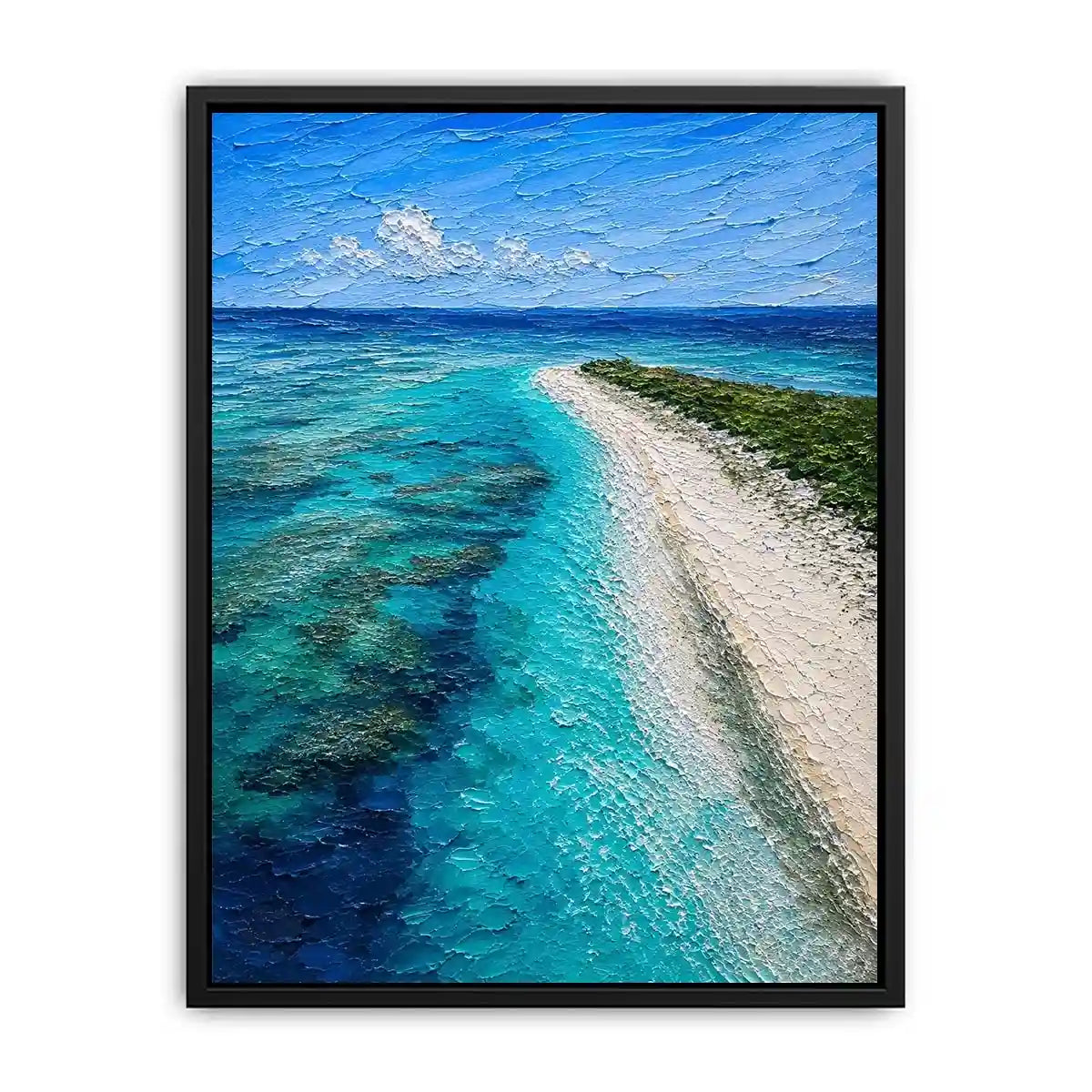 Blue Top Mushrooms Canvas Print