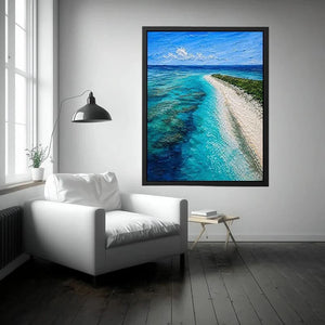 Blue Top Mushrooms Canvas Print