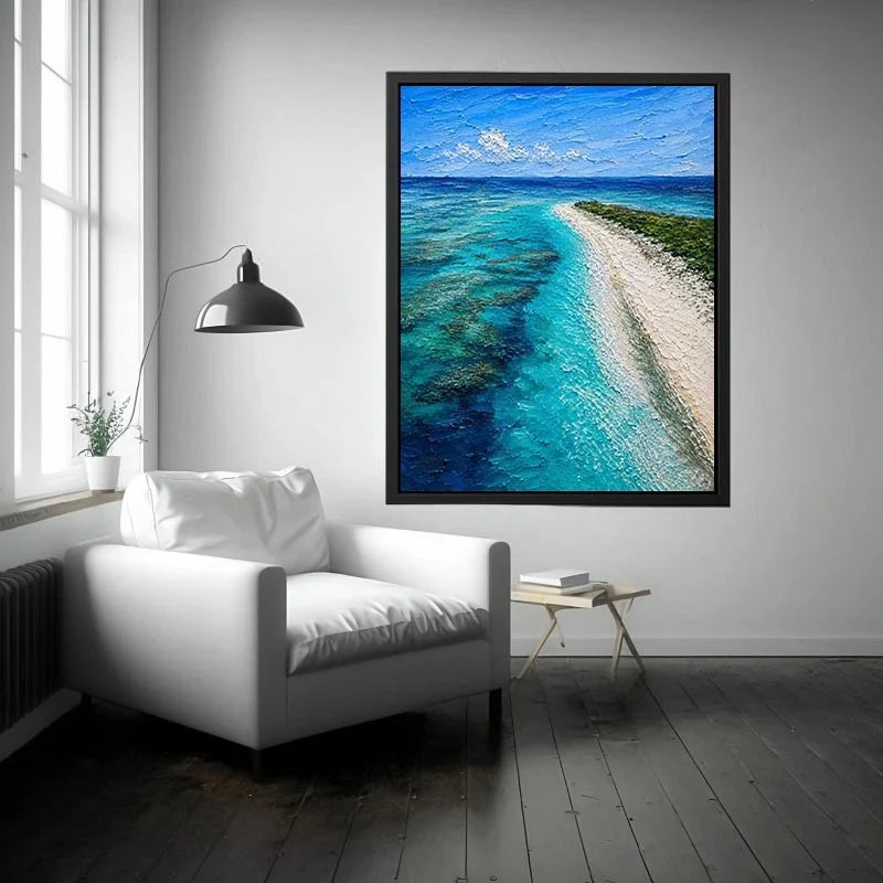 Blue Top Mushrooms Canvas Print