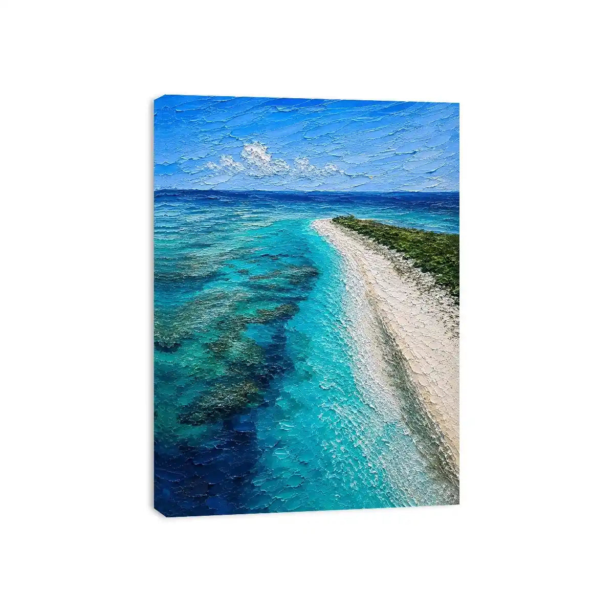 Blue Top Mushrooms Canvas Print