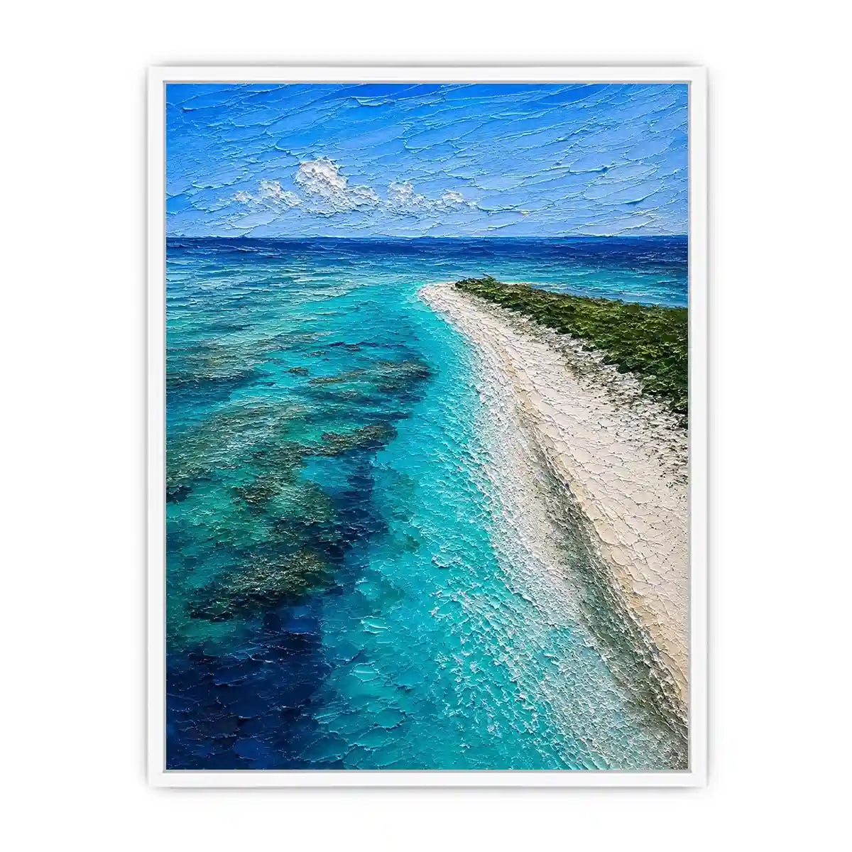Blue Top Mushrooms Canvas Print