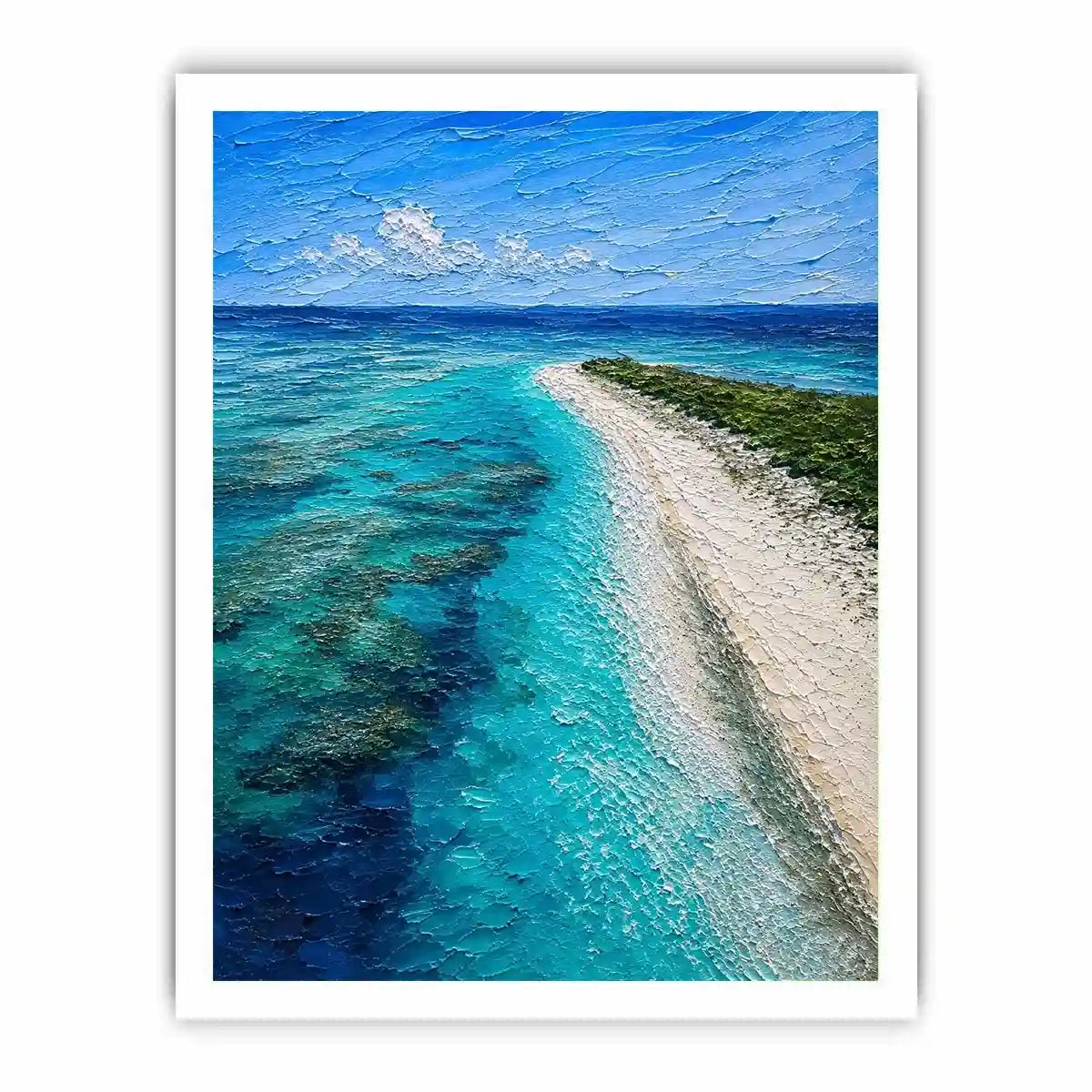 Blue Top Mushrooms Canvas Print