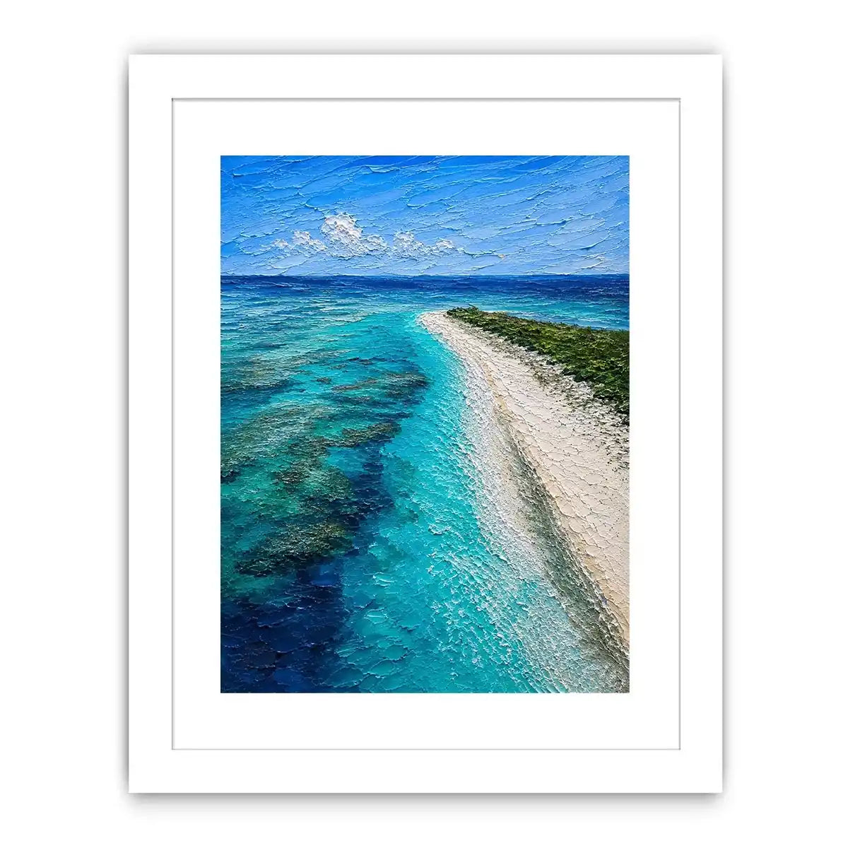 Blue Top Mushrooms Canvas Print