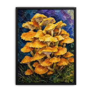 Gold Top Top Mushrooms Canvas Print