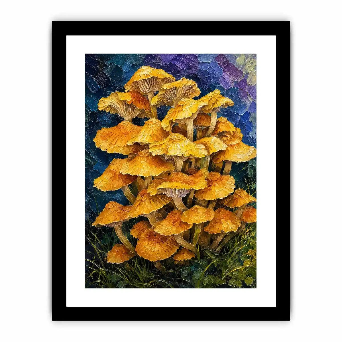 Gold Top Top Mushrooms Canvas Print