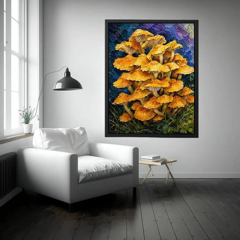Gold Top Top Mushrooms Canvas Print