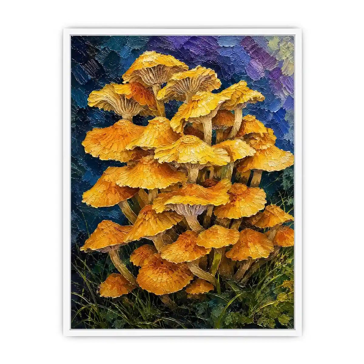 Gold Top Top Mushrooms Canvas Print